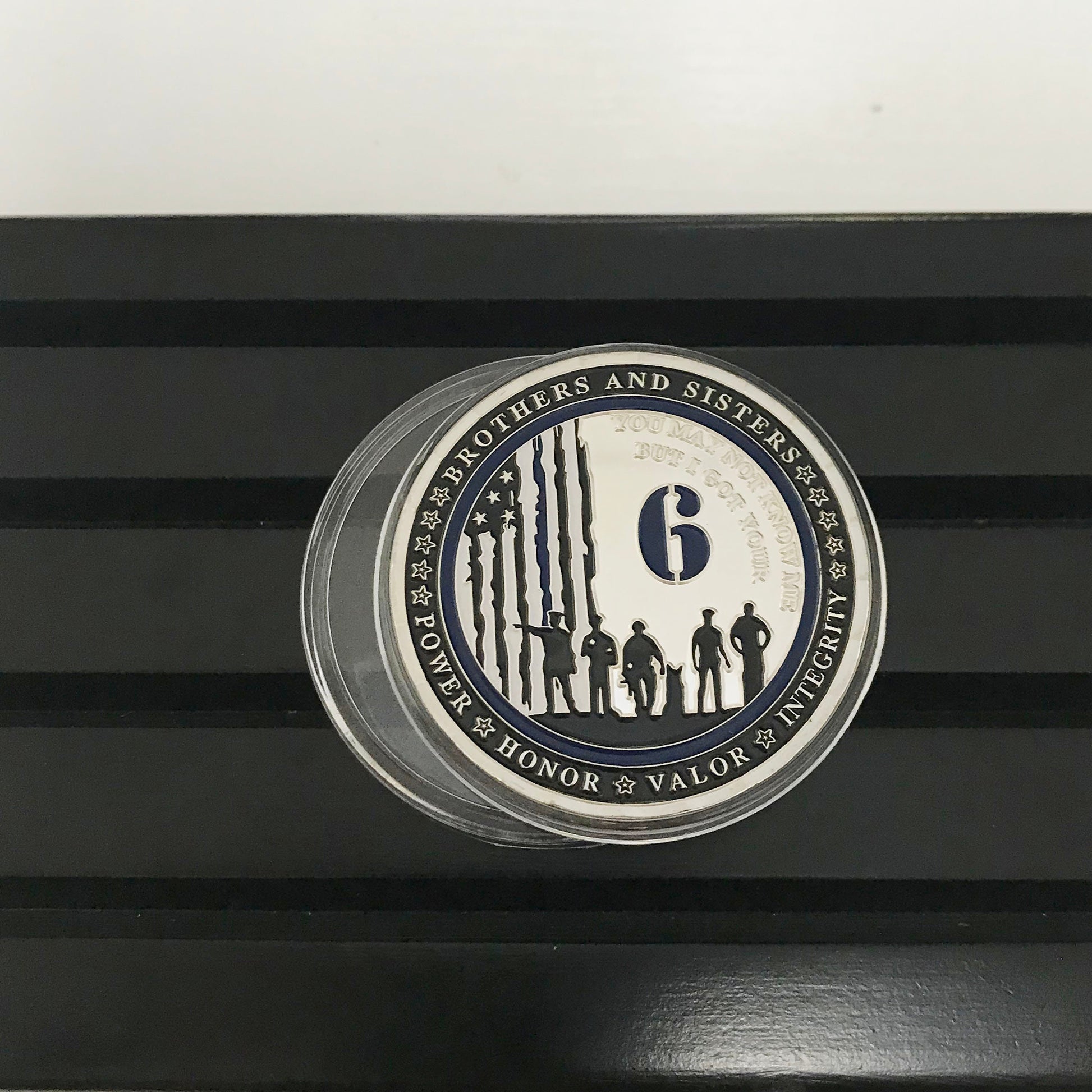 Police Blue 6 and K9 Night Guardian Prayer Challenge Coin  Police Canine Officer Collectible Coin/gift for Him for father for husband DecoWoodo