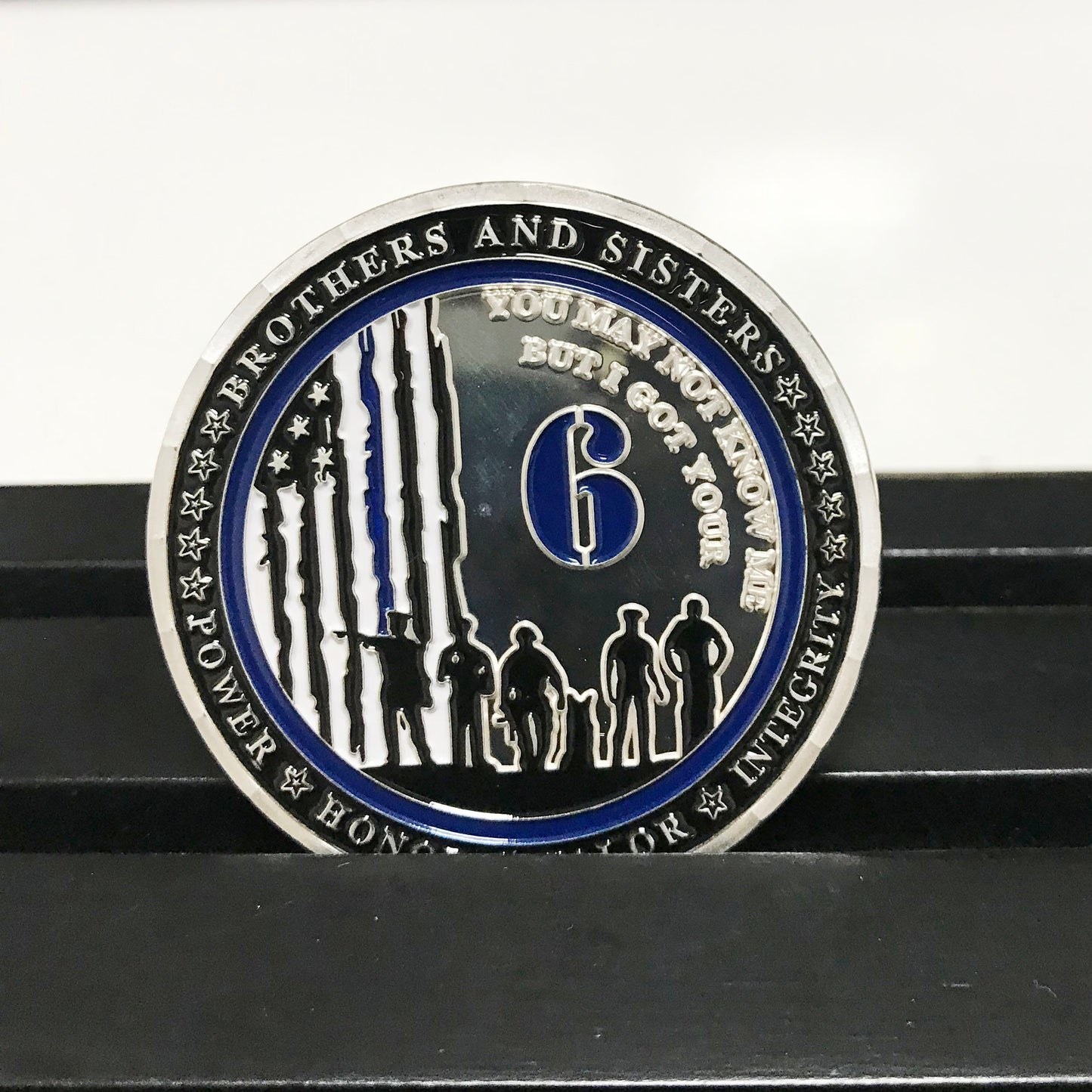 Police Blue 6 and K9 Night Guardian Prayer Challenge Coin  Police Canine Officer Collectible Coin/gift for Him for father for husband DecoWoodo