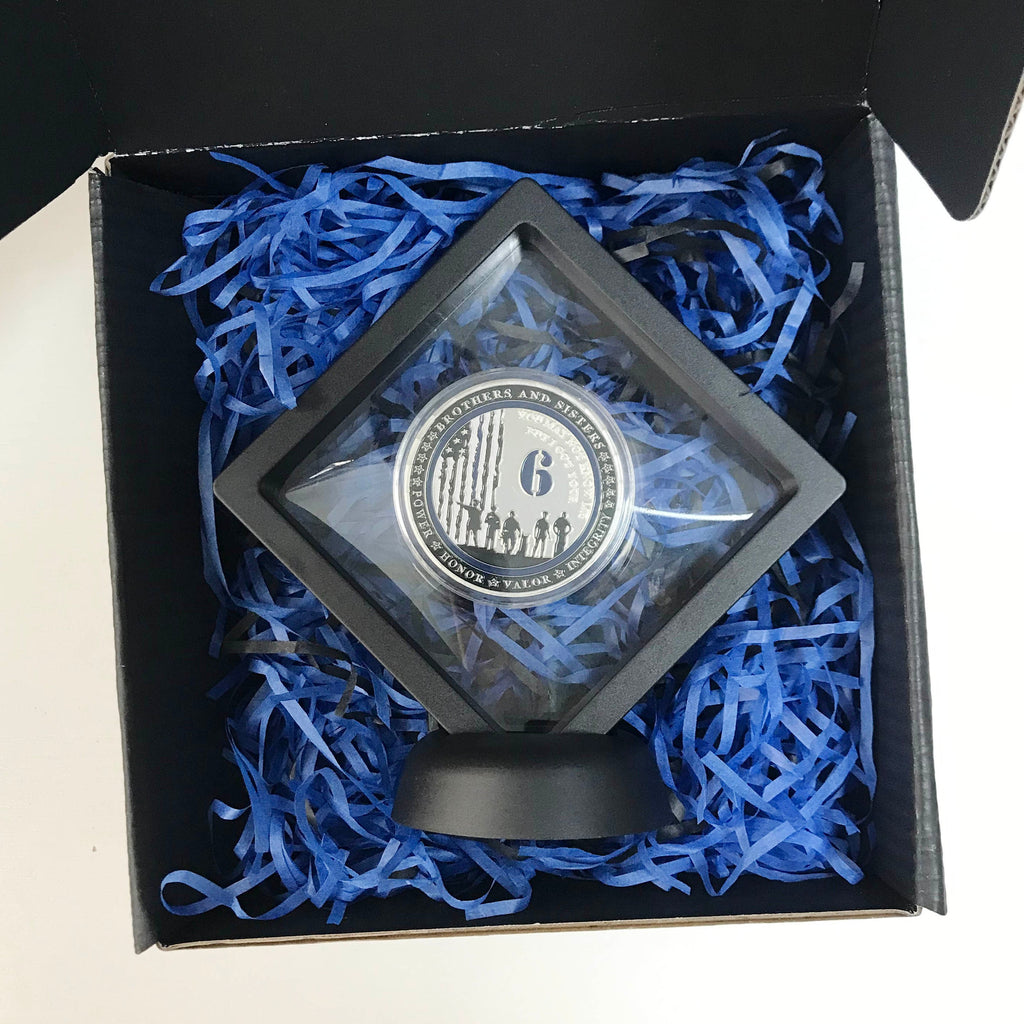 Police Blue 6 and K9 Night Guardian Prayer Challenge Coin  Police Canine Officer Collectible Coin/gift for Him for father for husband DecoWoodo