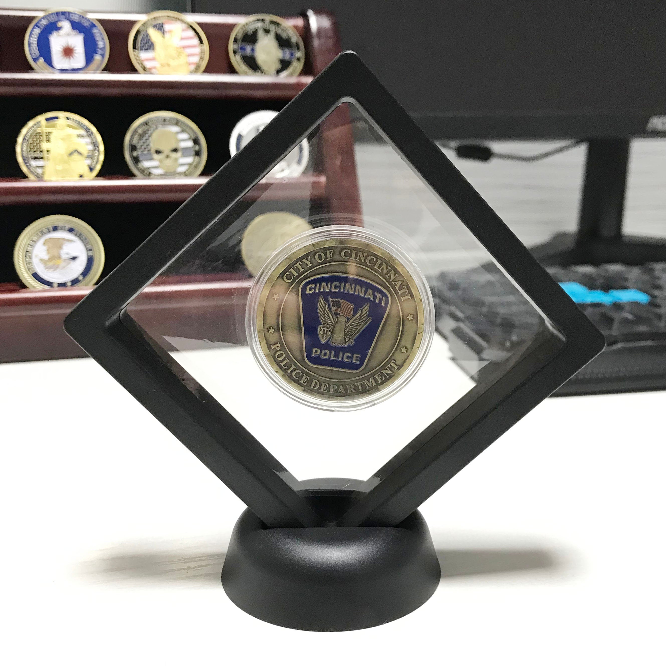 Cincinnati Police department gift St. Michael prayer Law Enforcement police Officers Prayer retirement Gift for Him/ Her DecoWoodo