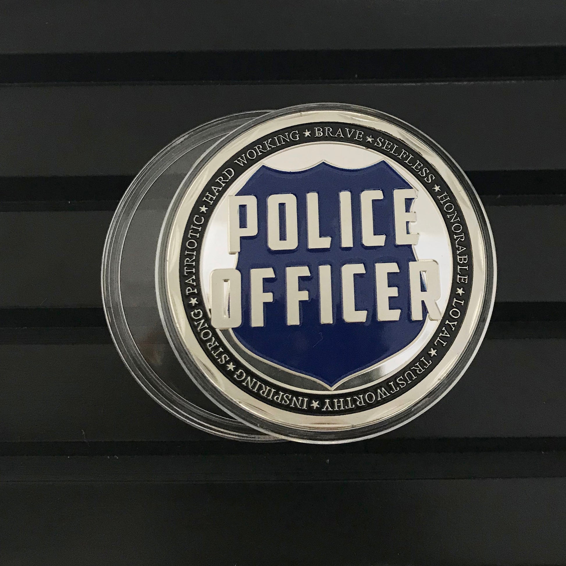 Police Officer Squad Challenge Coin Law Enforcement Shield Badge Collectible Medallion/gift for Him for father for husband DecoWoodo