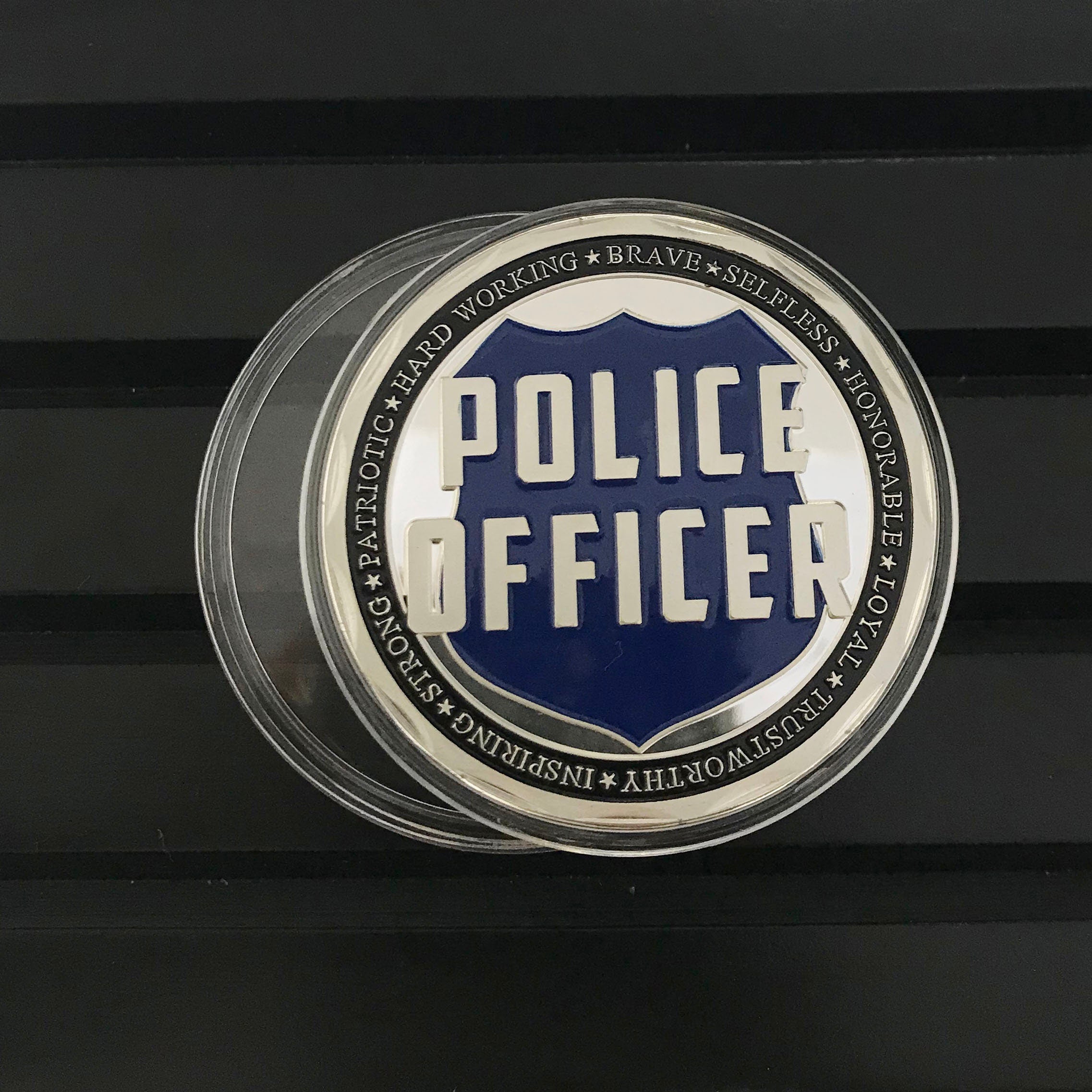 Police Officer Squad Challenge Coin Law Enforcement Shield Badge Collectible Medallion/gift for Him for father for husband DecoWoodo